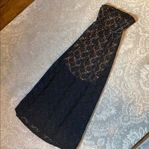 Long strapless maxi dress